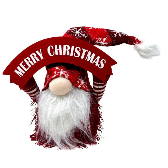 Merry Christmas Santa Gnome Lighted Sings Shakes Hat New In Box - Picture 3 of 16